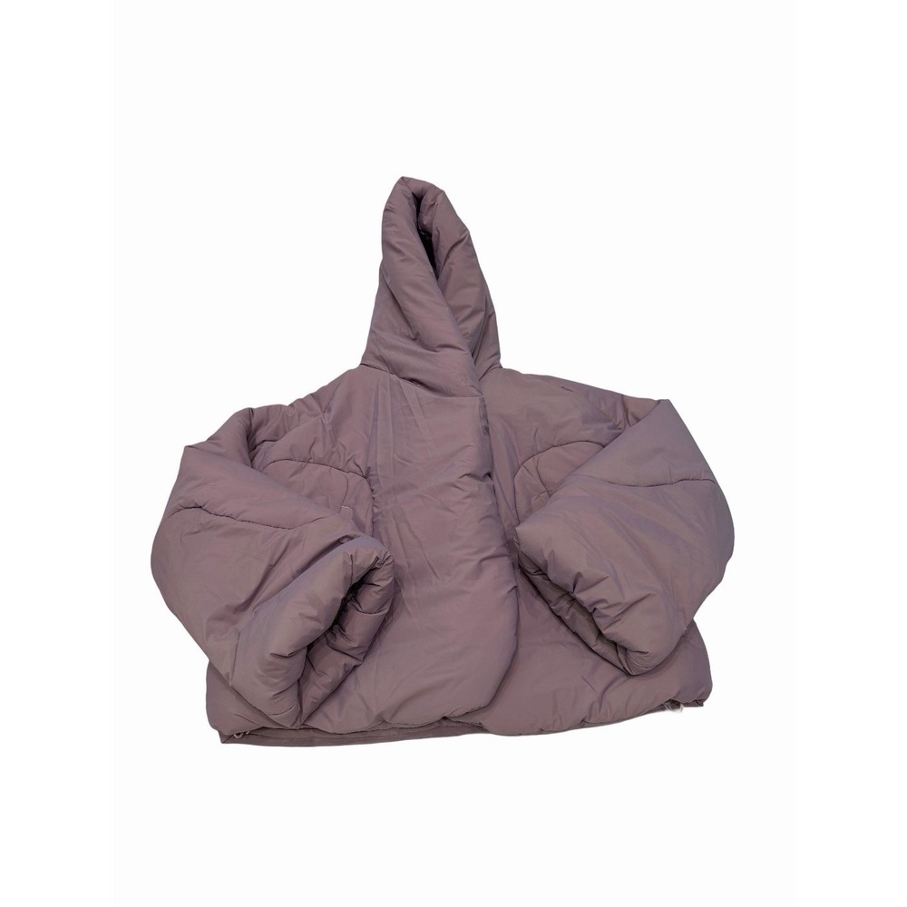 Lululemon Hooded Insulated Wrap Jacket Heathered Light Orbit Women's Size 4